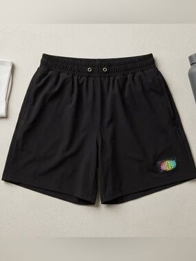 Slunks Black Athletic Activewear Shorts Womens Size XS Beach Volleyball 5"